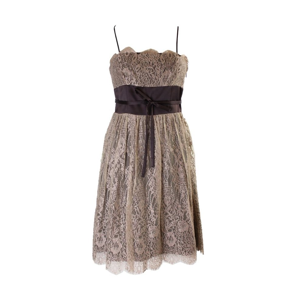 Laundry by Shelli Segal Dune Overlay Dress Size 8